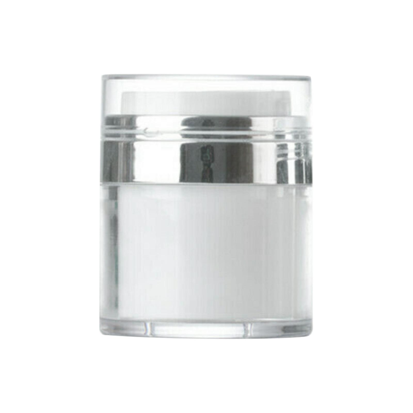 

Double Layer Airless Cosmetic Jar Vacuum Pump Container for Cream Lotion Skincare Packaging Refillable Portable Design One Size
