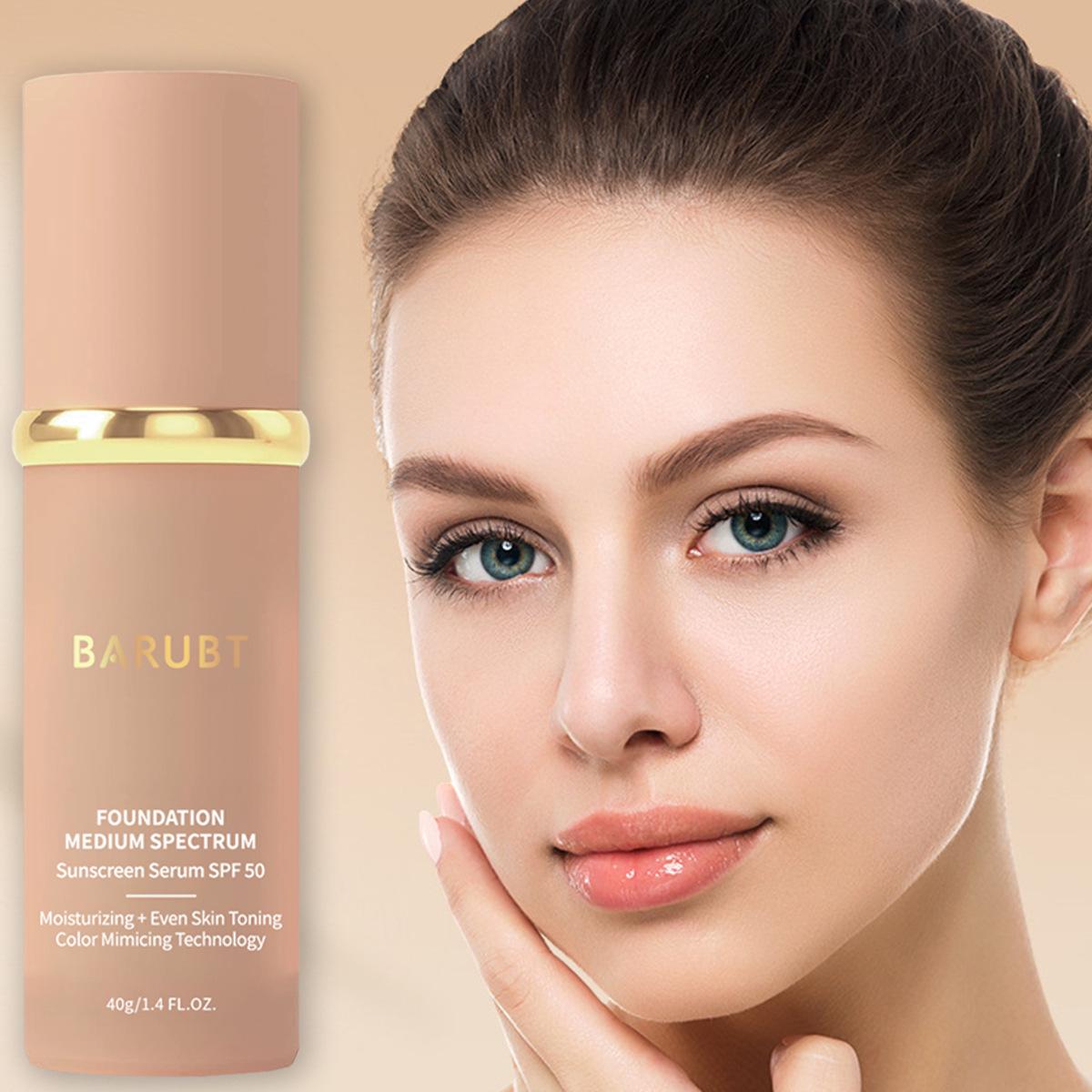 

BARUBT Стійка мікробіомна тональна основа SPF50+ : Стійкий ефект «без макіяжу» із захистом від сонця. Standard Size