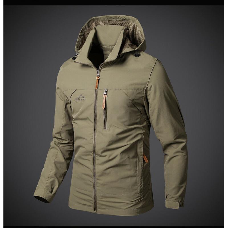 Men Windbreaker Jackets Waterproof  Hooded Coat Male New  Jackets Men Autumn Outdoor Hiking Biking Bomber Outwear