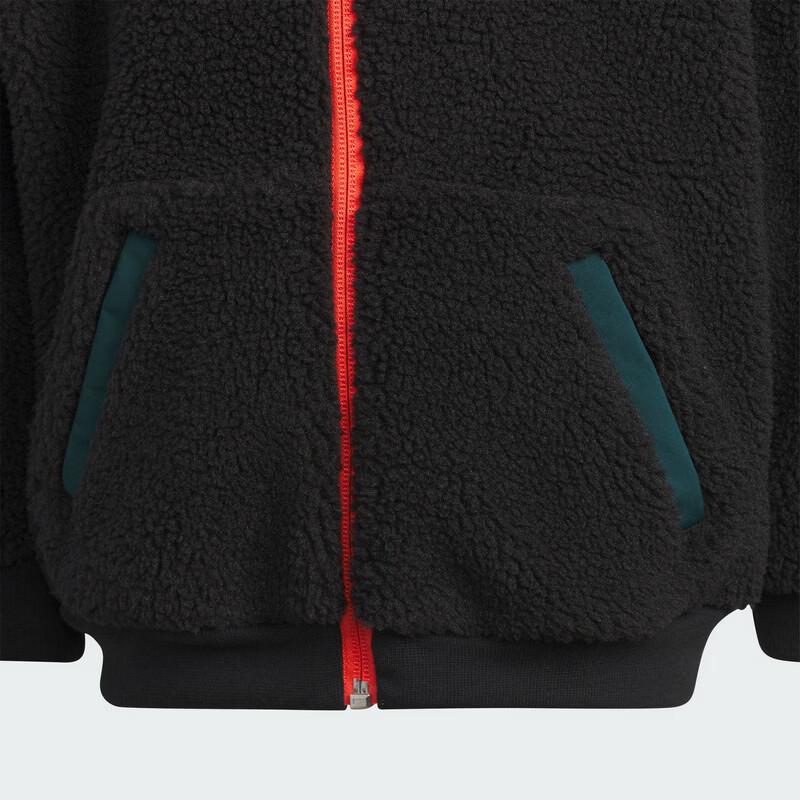 Adidas Boys' Stand Collar Lamb Wool Jacket