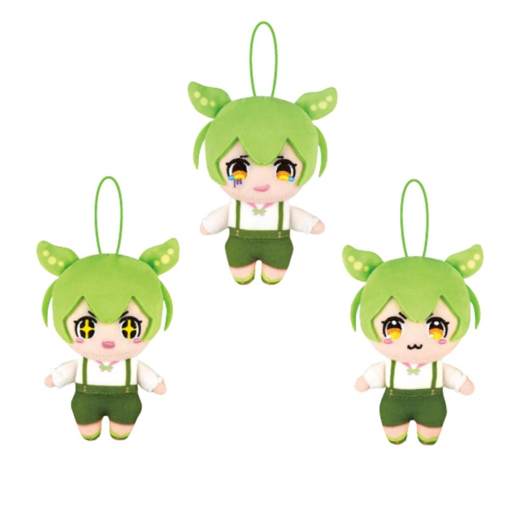 Zundamon Voice Mascot Plush Toy Set of 3, Approx. 10cm (Voice Mascot Plush Toy 1)