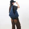 Shoulder Underarm Bag Women'S Denim Trendy Brand Large Capacity Shoulder Bag Casual Retro Commuter Handbag