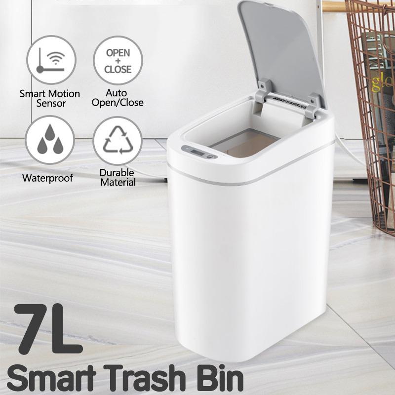 High Capacity Automatic Electronic Waste Bins Household Waterproof