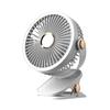 Portable USB Charging Clip Fan with Night Light for Dorms and Desktops