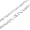 Fine Silver Color Bracelet 8 Inches 6MM Side Chain Bracelet for Women Men Fashion Wedding Party Gift Jewelry Accessories