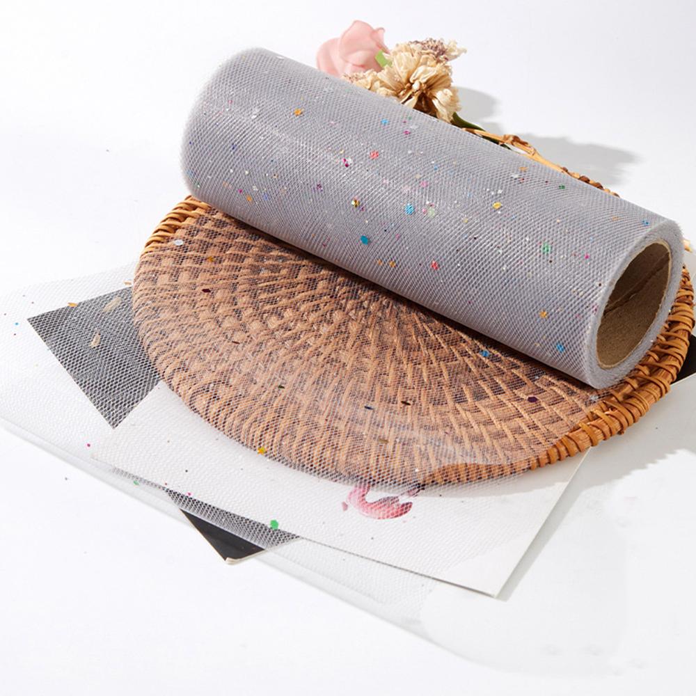 6" X 10 Yards Dots/Sequin/Glitter Tulle Rolls For Tutu Dress Gift Wrapping Wedding Decoration DIY Party Backdrop Ribbon Supplies