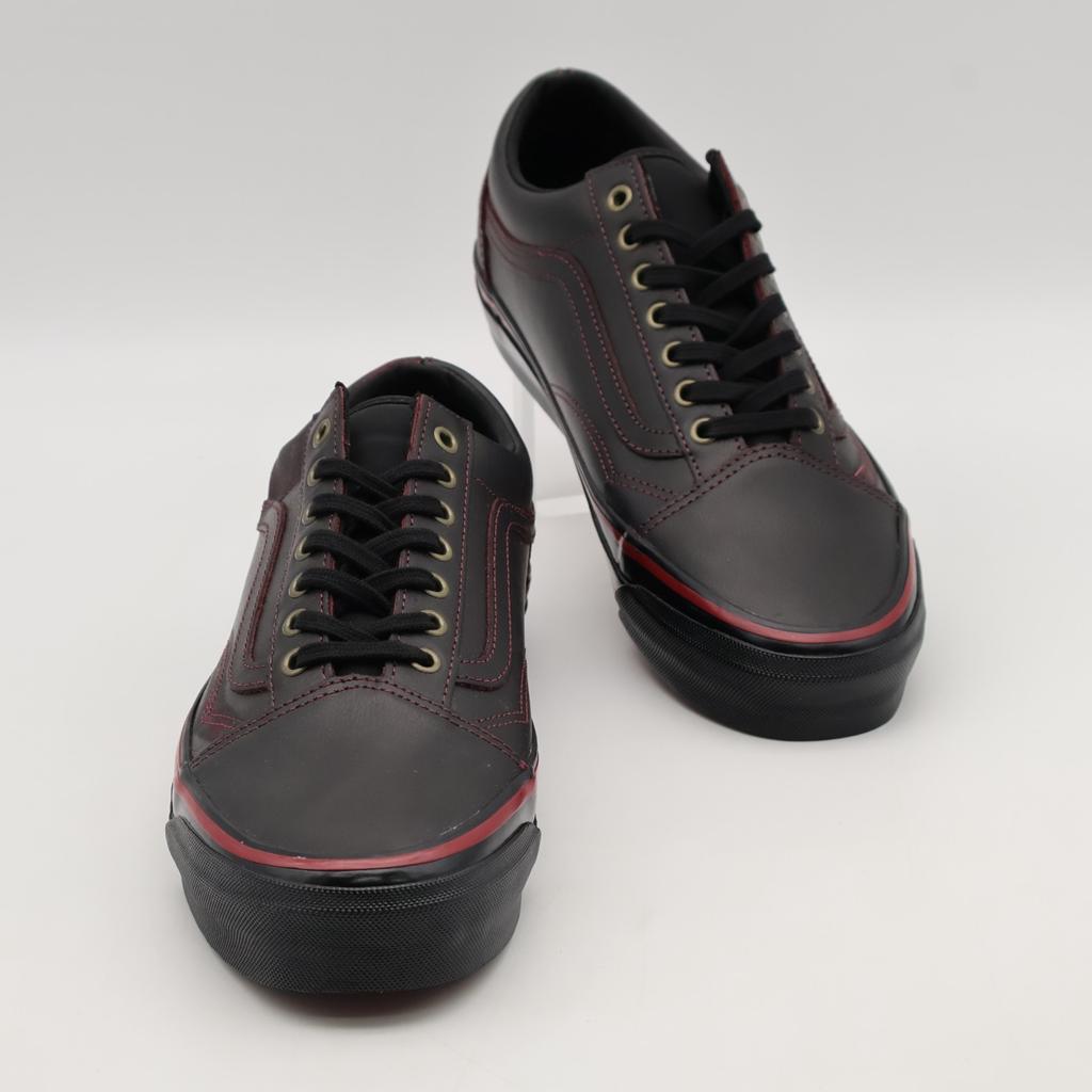 VN000EDAKRK Vans Premium Old Skool Leather Dark Red Black Tania Cruz (Men's)