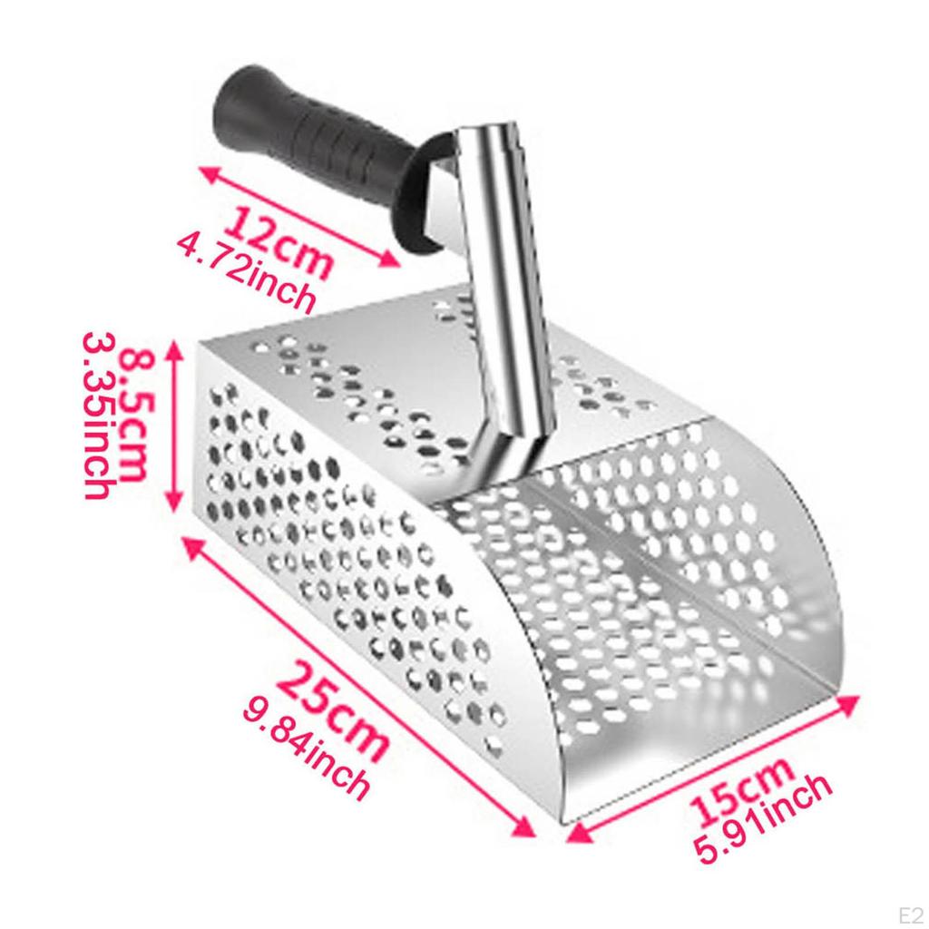 , Dipper, Handy Scoop for Finding Beach Objects, Sturdy Tool Collecting Shells, Mesh