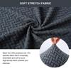 4 Size Option Rectangle Jacquard Ottoman Cover Stretchy Durable Footstool Bench Stool Cover Washable Furniture Protective Cover Stool Cover