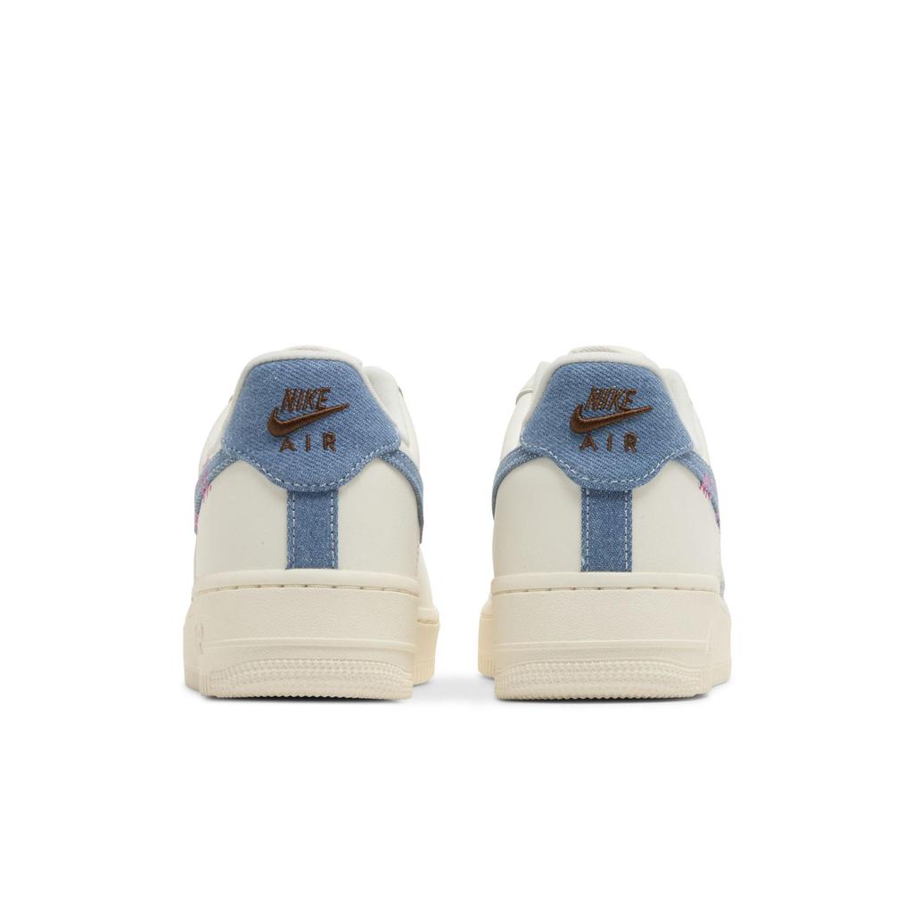 Nike Womens Air Force 1 Low '07 LX 'Denim Bouclé' (women's sizes) Sail / Blue Whisper / Pale Ivory / Pinksicle / Cacao Skateboard Shoes FJ7740 141