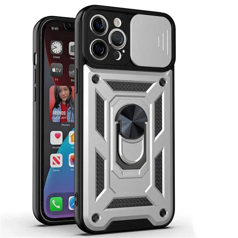 Panser Støtsikker Magnetisk Ringstativ Holder Deksel For iPhone 13 12 11 14 Pro Max X XR XS Max 12 13 Mini 7 8 Plus 11Pro Bakdeksel
