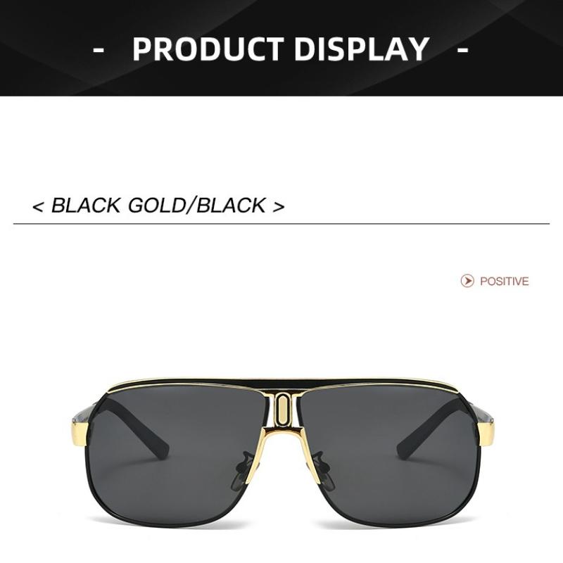 Premium Retro Oversize Style Polarized Glasses, for Men Women Casual Business Outdoor Sports Party Vacation Travel Driving Fishing Supply Photo Prop