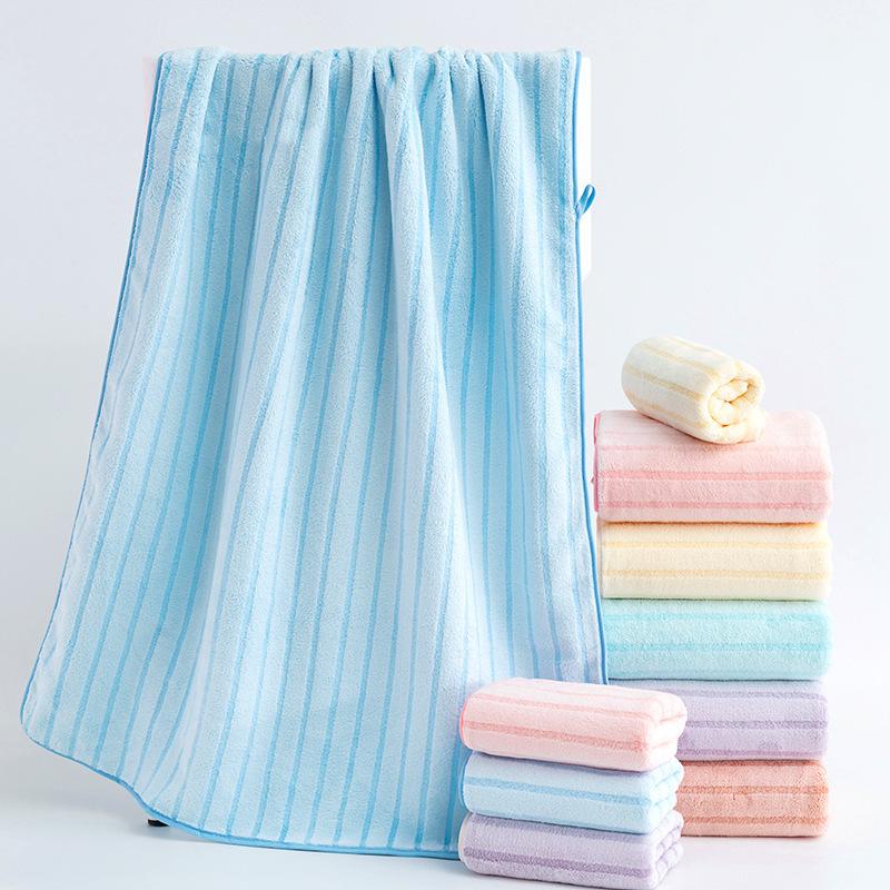 Coral Fleece Towel Set Water-absorbing Household Quick-drying Home Daily Use Two-piece Towel Set Soft
