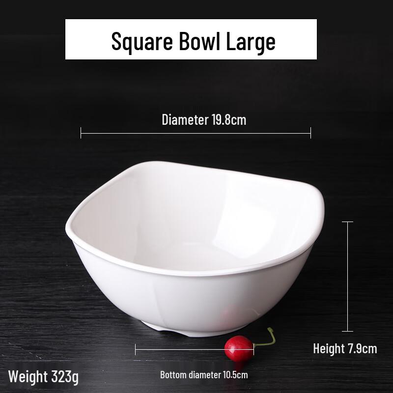 Qianxing A8 Melamine Square Serving Bowls