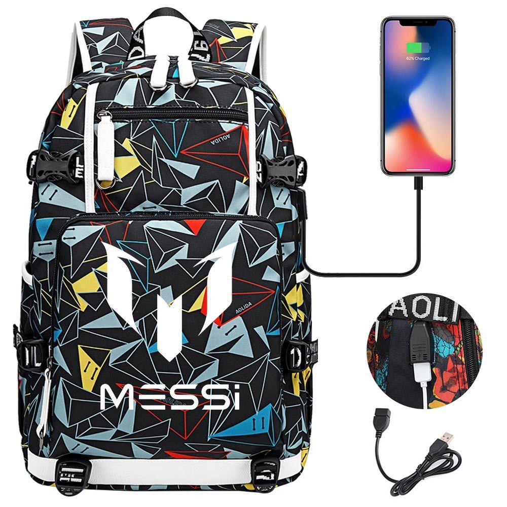 Large Capacity Schoolbag with Shoulder Strap; Student Three-piece Pencil Case Set