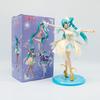 Hot Fashion Hatsune Miku Anime Figure Cheerleader Swan Lake Chang'e Action Figures Kawaii Girl Figurine PVC Collection Model Toy
