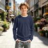 Felpa Pullover Lunga a Maniche Lunghe in Maglia Unisex per Bambini Colore Casual Look a Strati Top per Ragazzi e Ragazze