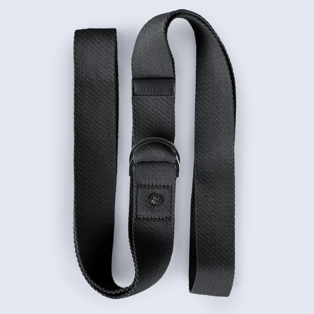 [TRNR] Trainer Yoga Strap, Strap Strap, Cotton Yoga Belt for Pilates and Fitness / Black