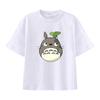 New Summer Cotton Cartoon Totoro Printed T-shirt for Children, Street Men and Women, Summer Fashion Casual Top, T-shirt