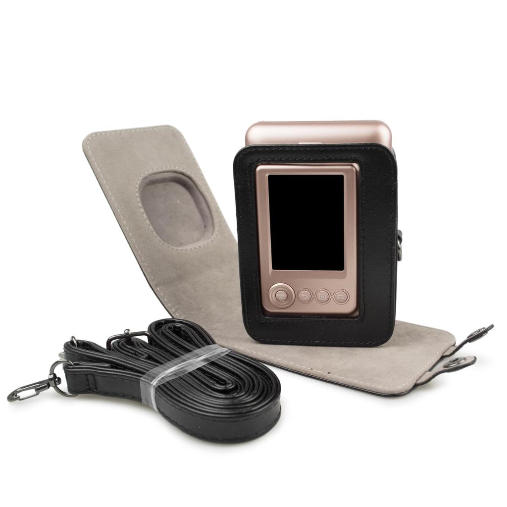 Rieibi Camera Case PU Leather Protective Case for Insatx Mini LiPlay Instant Camera Case for Instax mini Liplay with Adjustable Strap -