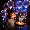 LED Light Up Bobo Balloons Transparent Balloons with 3M String Lights Bubble Ballon Christmas Valentine's Day LED Balloons