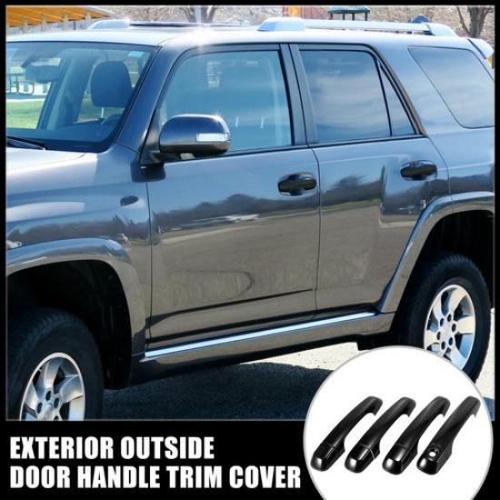 8PCS No Smart Key Exterior Door Handle Cover Trim For Toyota 4Runner 2010-