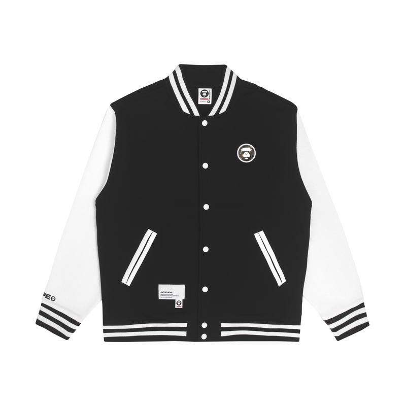 Aape By *A Bathing APE® Moonface Logo Varsity Jacket AAPSWM3979XXJ