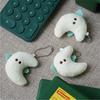 Crescent moon doll keychain with moon-shaped bag hook
