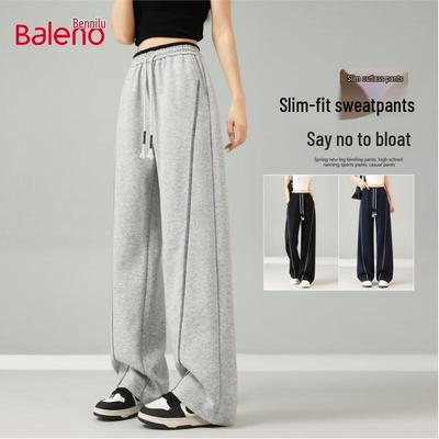 Baleno Women's High-Waist Wide-Leg Casual Pants