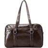 Zuevichn School Bag Boston Bag Large Capacity Synthetic Leather for Students Unisex