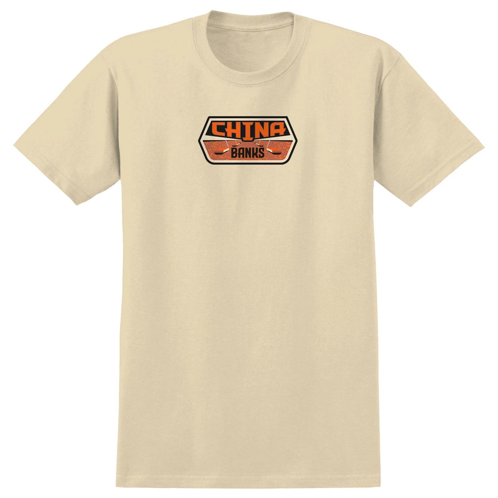 Real Skateboards Shirt China Banks Cream XL