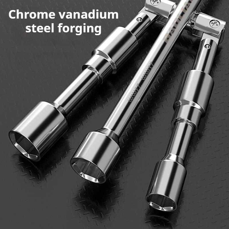 Folding Socket Wrench Car Repair Wheel Nut Socket Professional Cross Spanner Tire Removal Tools Labor Saving Manual Tools