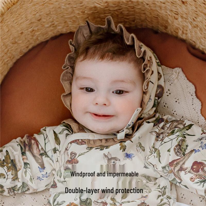 EMXEE Newborn Avocado Silk Tie Baby Hat