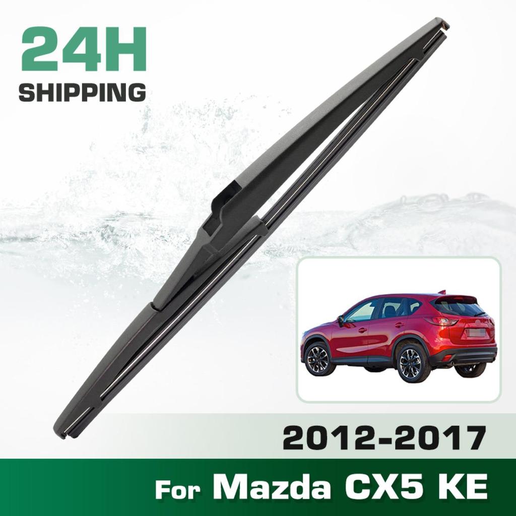 Rear Windshield Wipers Blades,Premium All-Season Wiper blades Replacement For Mazda CX5 KE 2012-2017,Natural Rubber Bayonet,Easy to Install 14″