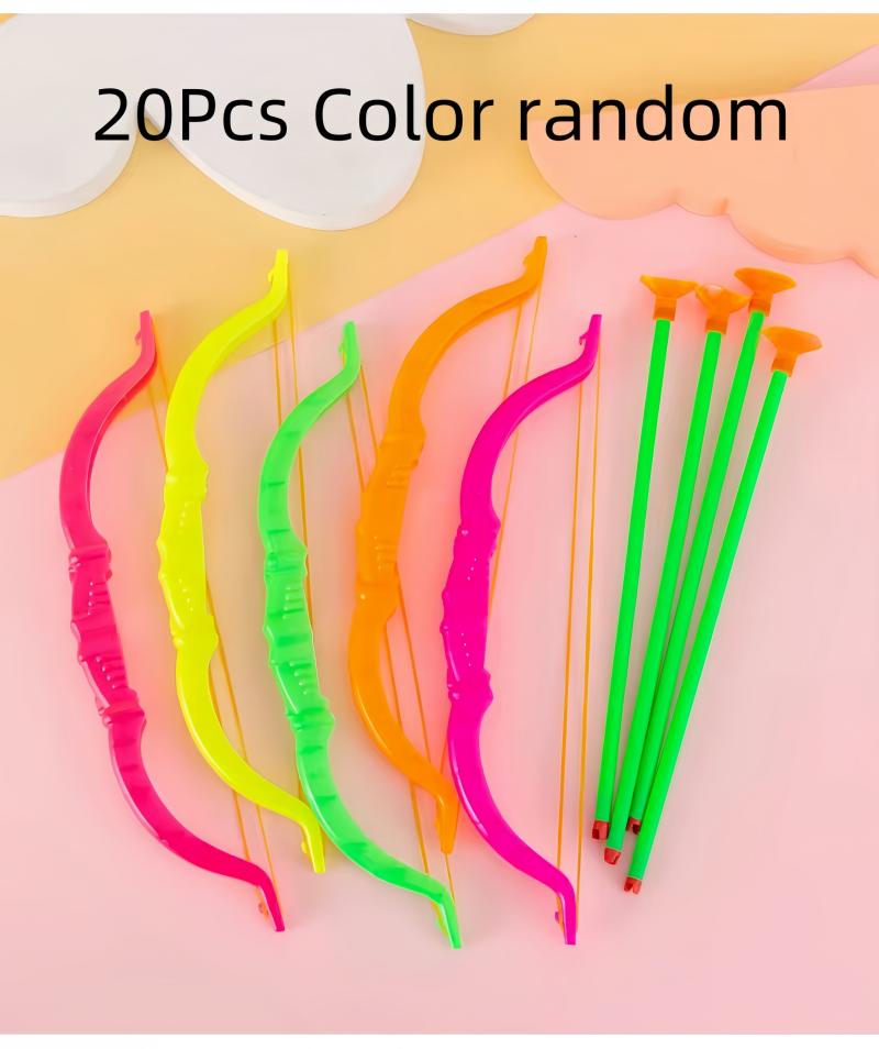 

20 sets Kids Archery Toy Bow Suction Cup Arrows Toy Birthday Gift Cupid S Arrow Valentine S Day Party Costume Prom Costume Prop