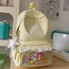Schoolbag New Japanese Girls Backpack Fresh and Versatile Junior High School Student Lace School Bag Large Capacity Casual Going Backpack