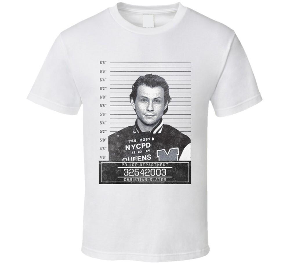 Christian Slater Mugshot Police Department T Shirt Unisex T-Shirt M