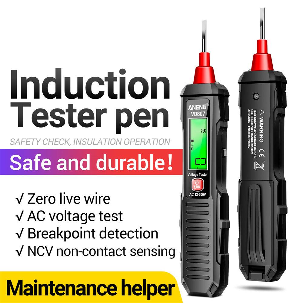 VD817 One-word Induction Portable 11/61Hz Smart Electric Pen Tester NCV Sensor AC11-111V Non-contact Wire Detector Tools