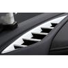 For Mazda 6 Atenza 2016-2017 Matte Silver Dash L&R AC Air Outlet Vent Trim 2PCS