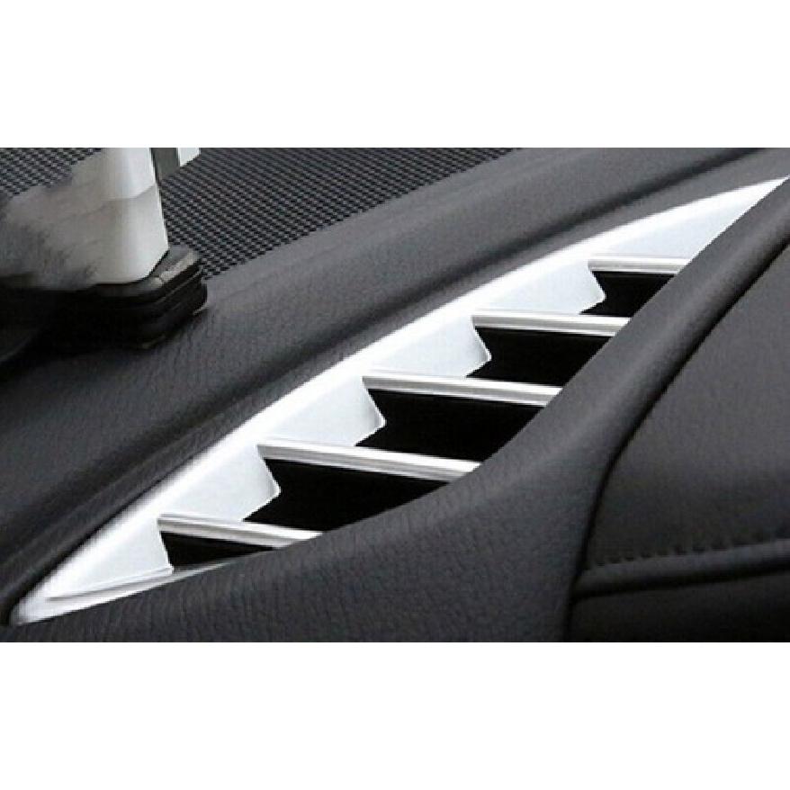 For Mazda 6 Atenza 2016-2017 Matte Silver Dash L&R AC Air Outlet Vent Trim 2PCS