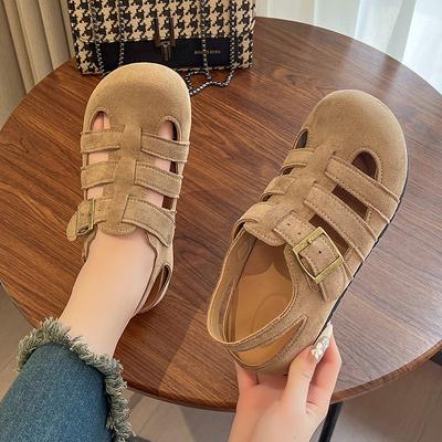 Roman Sandals Fairy Wind Non-slip Shoes Children Summer 2025 New Fashion Versatile Student Flat Pig Cage Shoes
