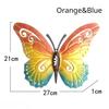 Creative Metal Butterfly Wall Hanging Wall Home Decoration 7-color Butterfly Wall Decoration Art Courtyard Fence Home Gift