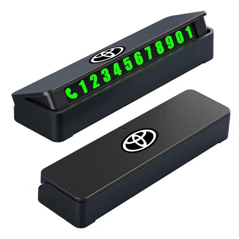 Luminous Temporary Car Phone Number Plate and Interior Decor