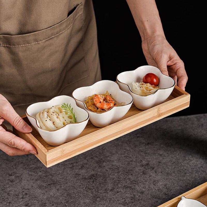 

Nordic Ceramic Appetizer & Condiment Dish