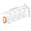 4Compartment Drink Holder Cylindrical Slots Beverage Storage Box Refrigerator Organizer Translucent