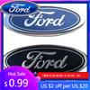 Autocolant Nou 2026 pentru Mașină 23*9CM Emblema Capotă Față Metalică Emblema Grilă Autocolant Portbagaj Spate Pentru Ford Transit 2006-2014