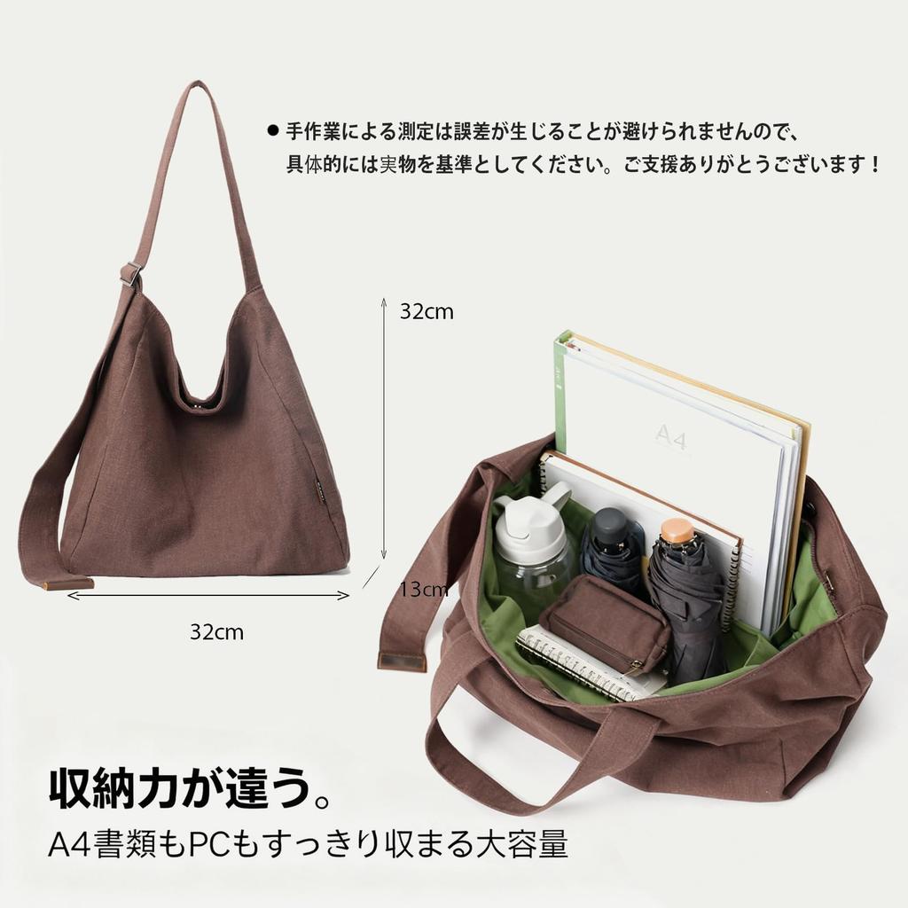 [BgYeah] Perfect for Travel, Commuting, and Everyday Use. This Large-capacity Tote Bag Combines Natural Hempen and Cowhide Leather with a Zipper and
