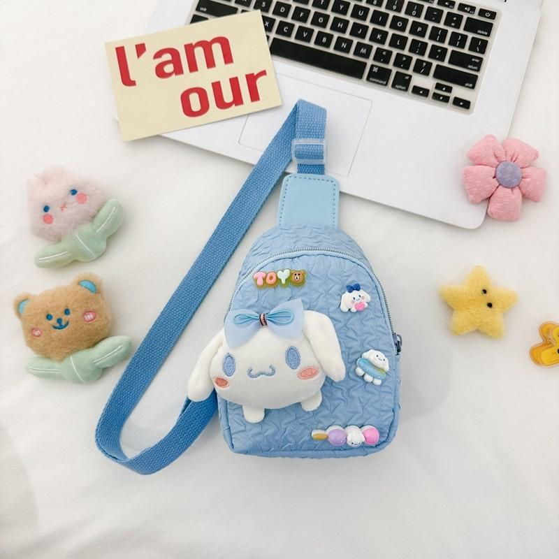 Melody Kids Crossbody Bag With Cartoon Design And Polyester Material For Daily Use
