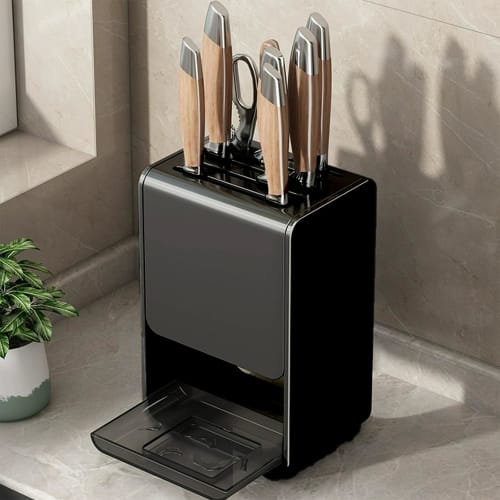Gevvnss Knife Stand, Knife Case, Knife Rack, Knife Holder, Stylish, Hygienic, and Neat Storage