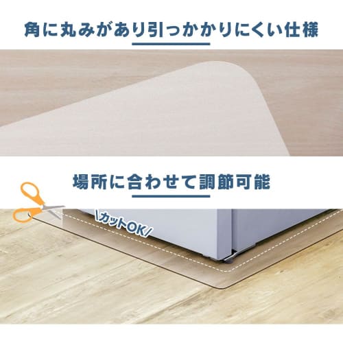 IRIS OHYAMA Refrigerator Mat, Roll Type, Medium Size (500L or Less), Approx. 65 X 70 Cm, Freezer Mat, Compatible with All Brands